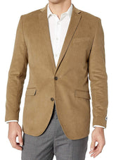 Men's Corduroy Sport Coat Blazer Jacket Beige SkinOutfit